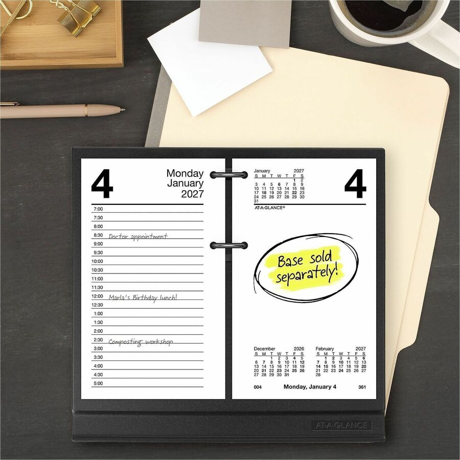 At-A-Glance Daily Desk Calendar Refill, E-717-50