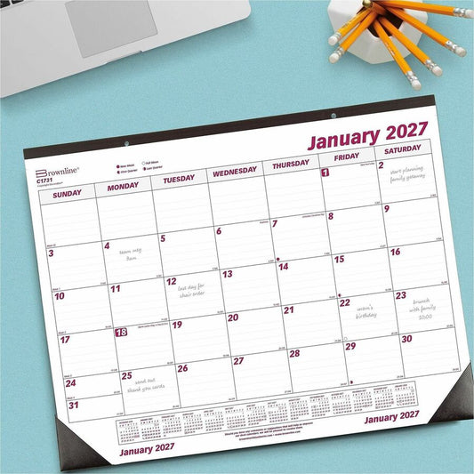 Brownline Professional Monthly Desk/Wall Calendar