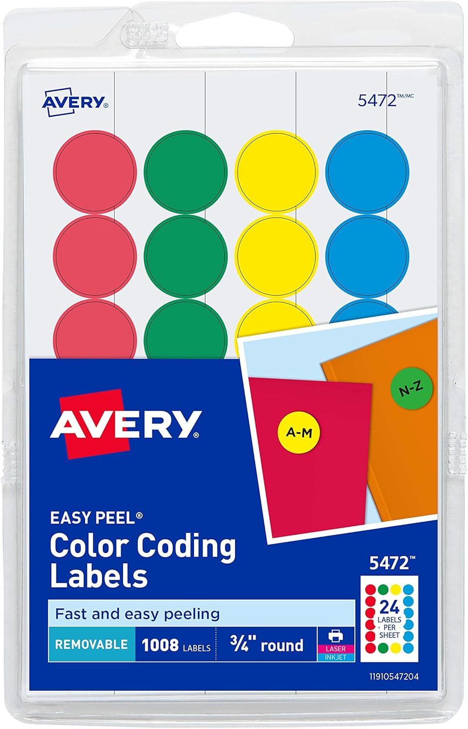 Avery Color Coding Dots