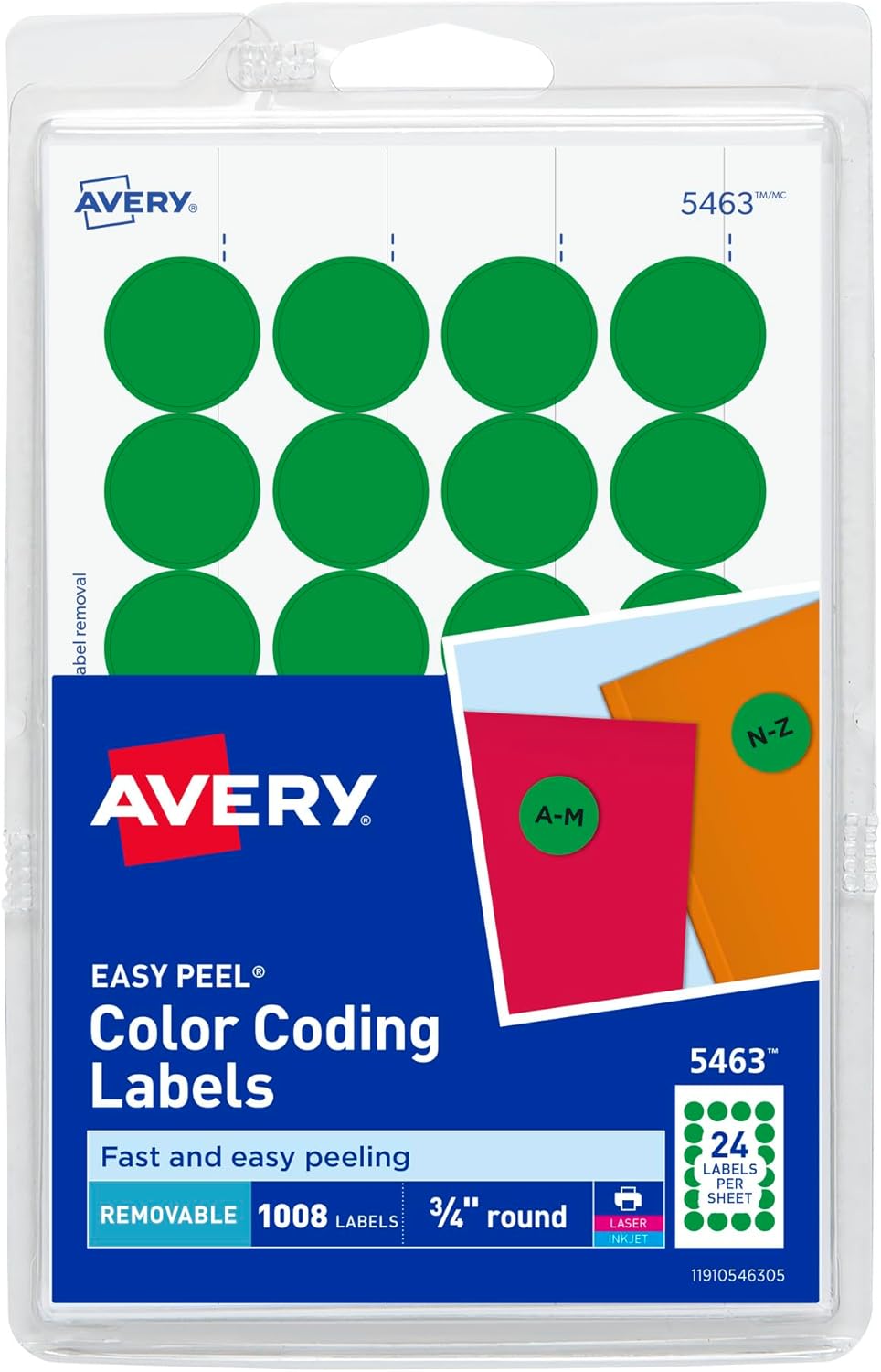 Avery Color Coding Dots