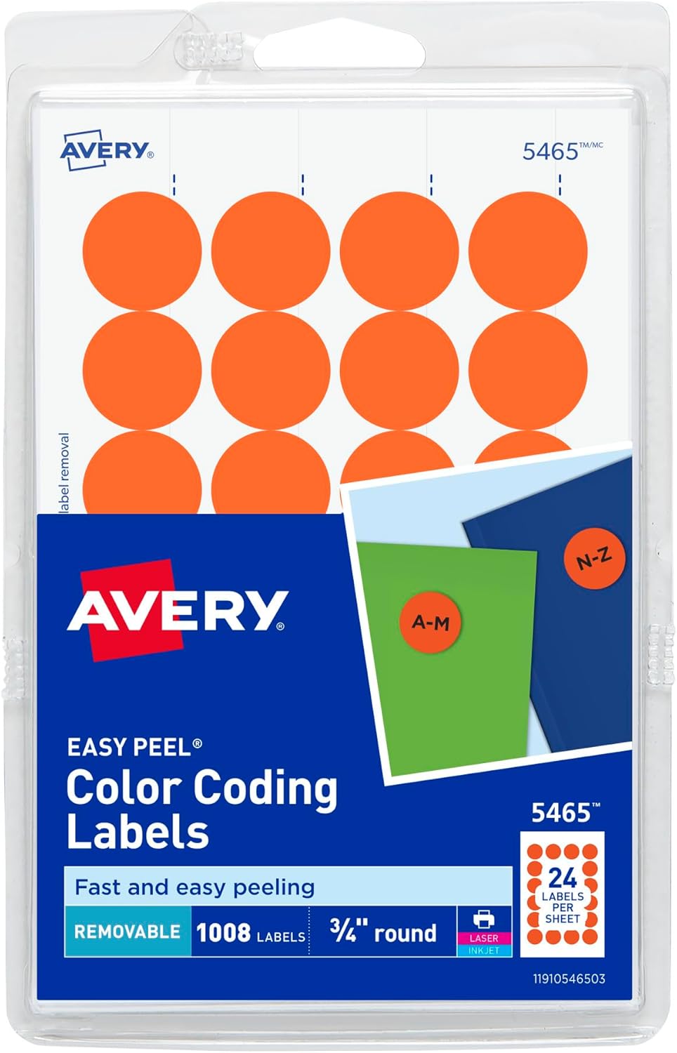 Avery Color Coding Dots