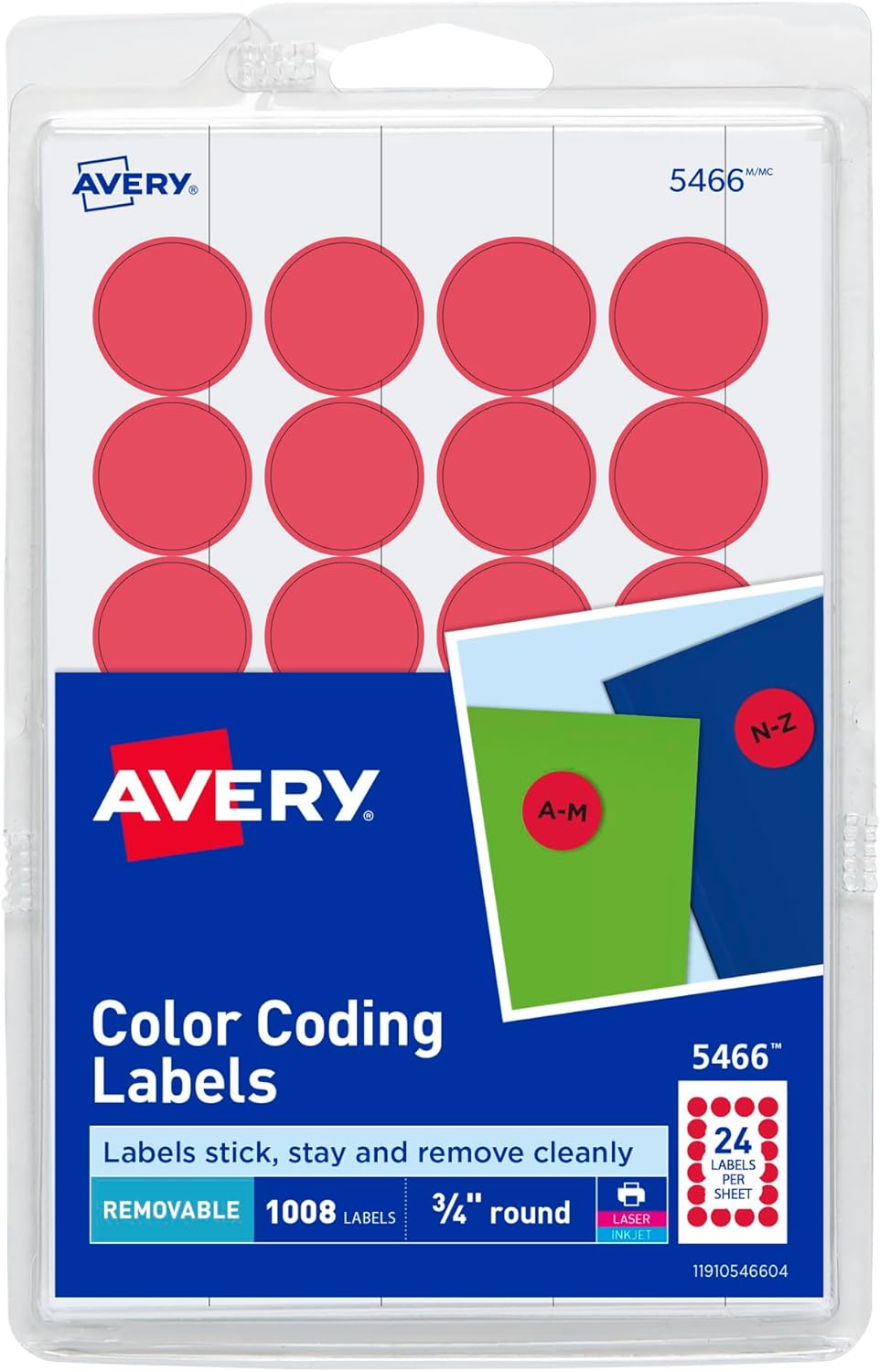 Avery Color Coding Dots