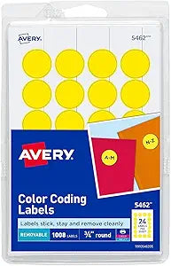 Avery Color Coding Dots