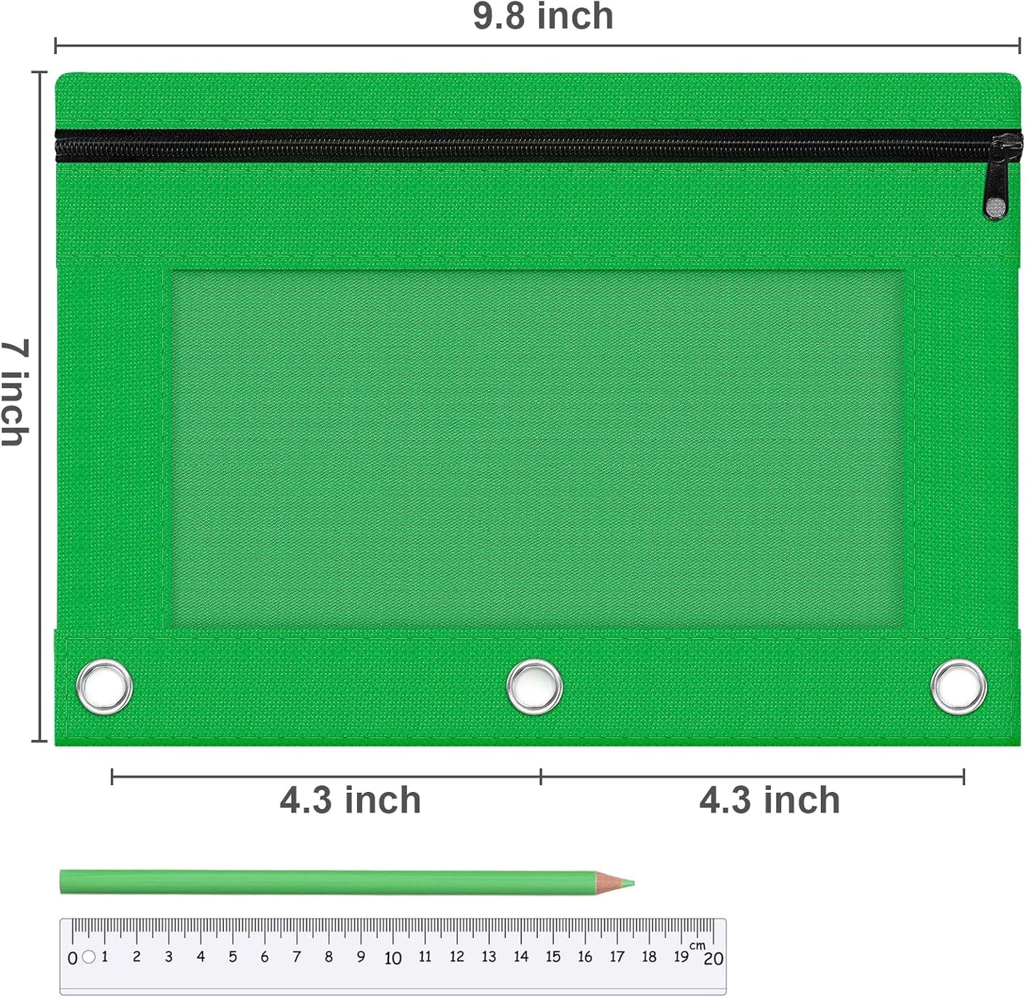 Pencil Zipper Pouch for 3 Ring Binder
