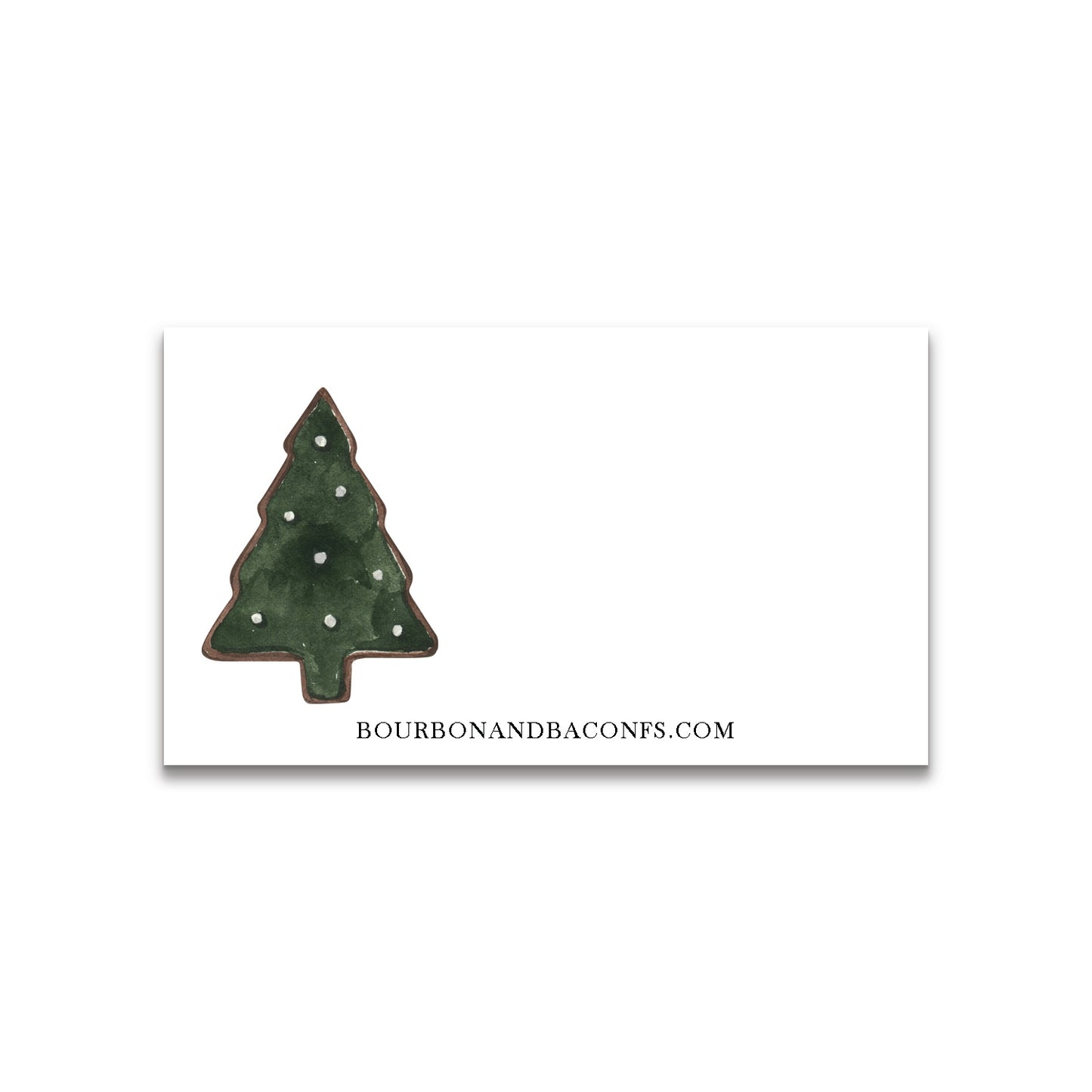 Christmas Evergreen Branch Happy Notes