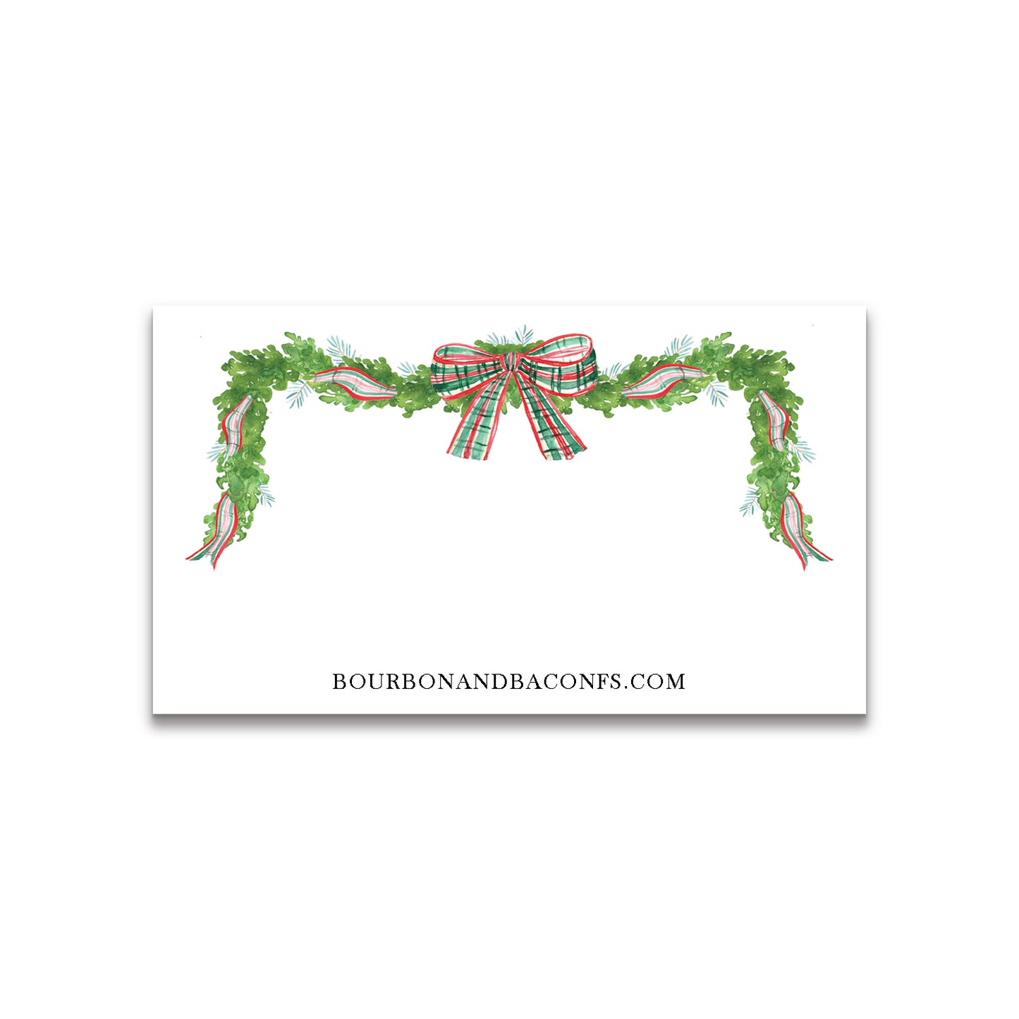 Christmas Plaid Tree Happy Notes