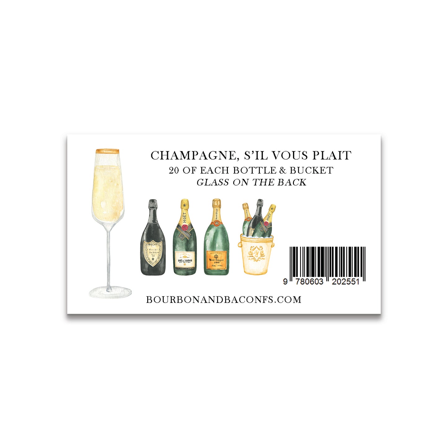 Champagne, S'il Vous Plait Happy Notes