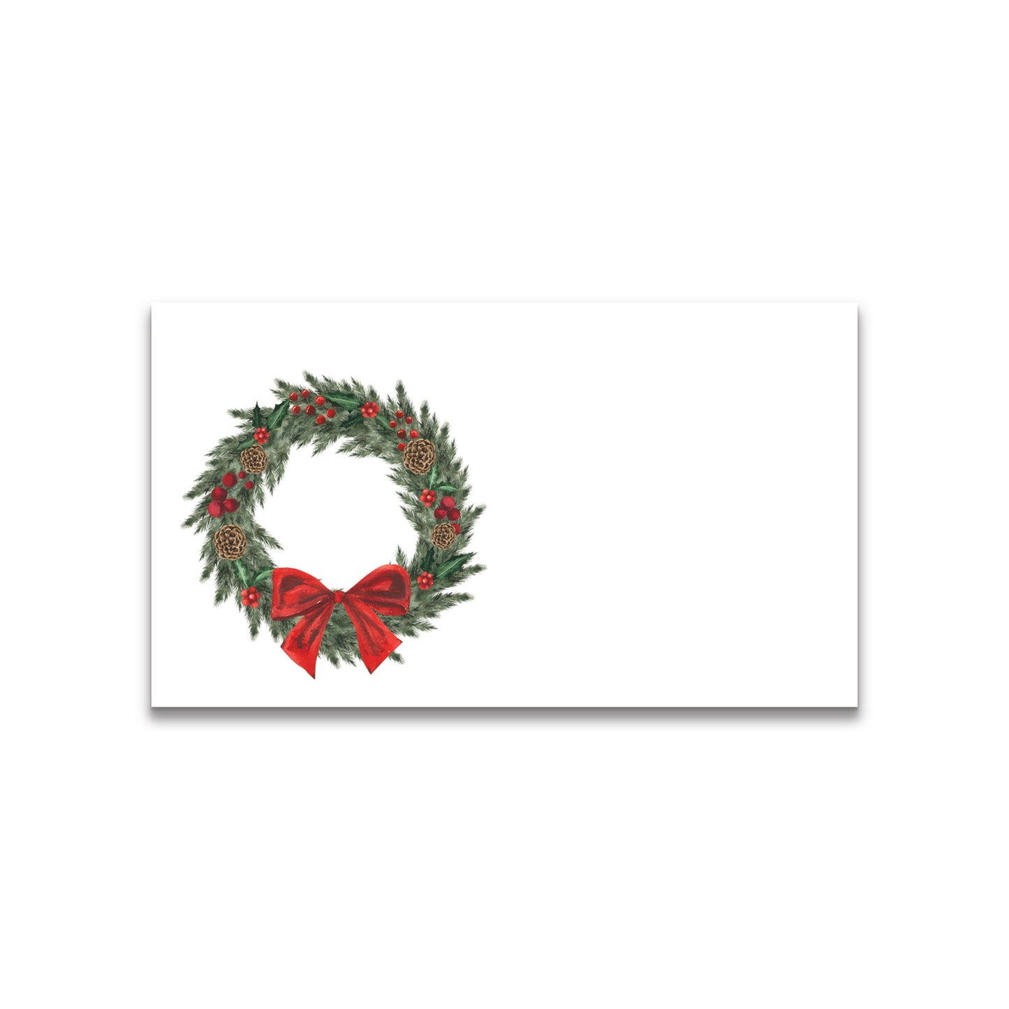 Christmas Evergreen Wreath Happy Notes