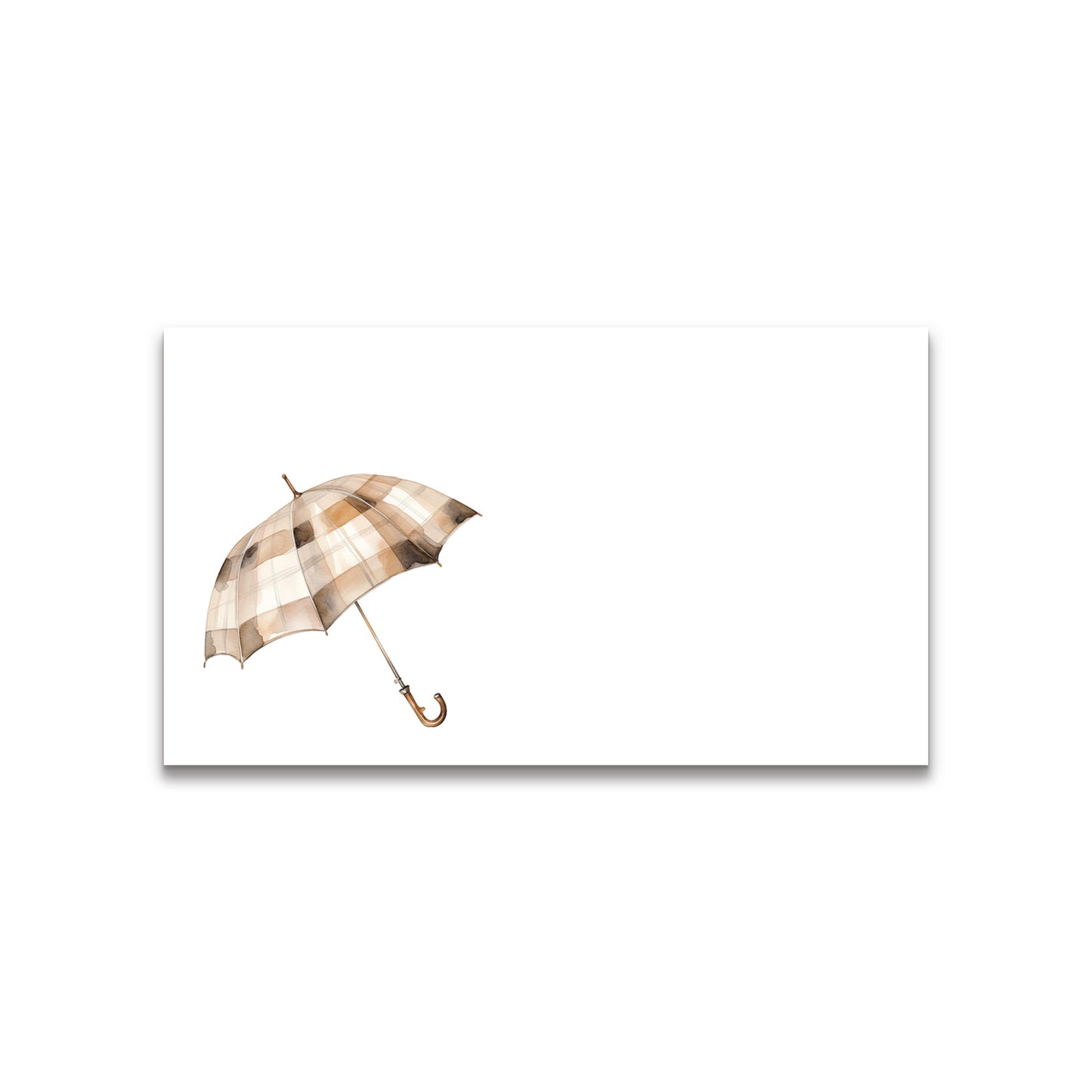 Gingham Umbrella Happy Notes