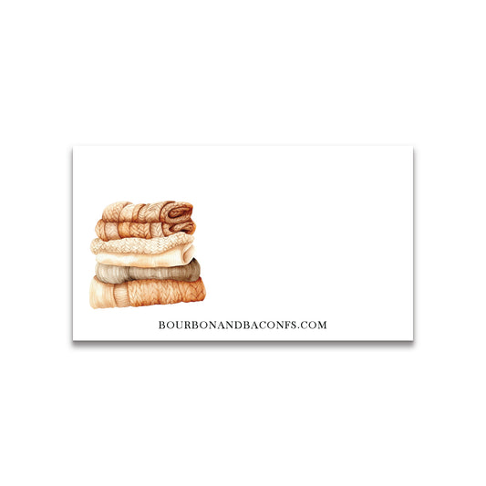 Pumpkin Spice Latte Tiny Notes 30 pack - Gift Tags - Place Cards