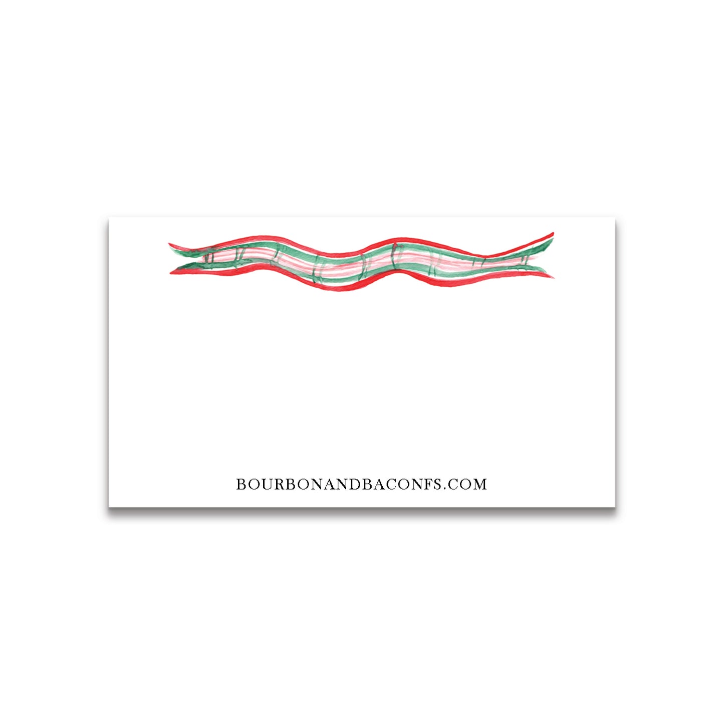 Christmas Plaid Garland Happy Notes