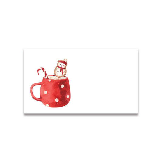 Christmas Red Mug of Cocoa Happy Notes