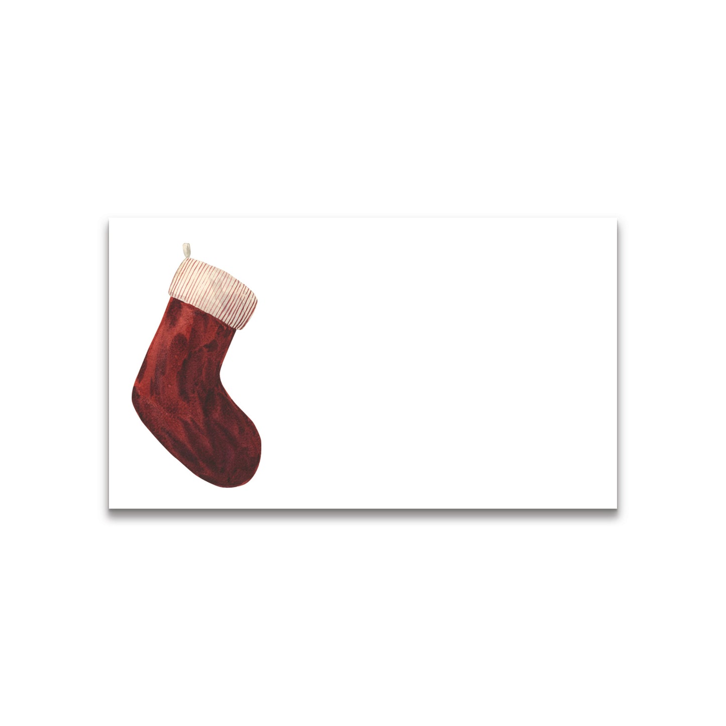 Christmas Red Stocking Happy Notes