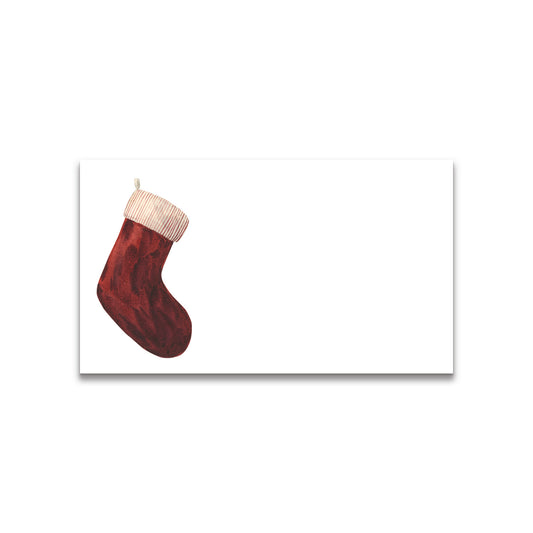 Christmas Red Stocking Happy Notes