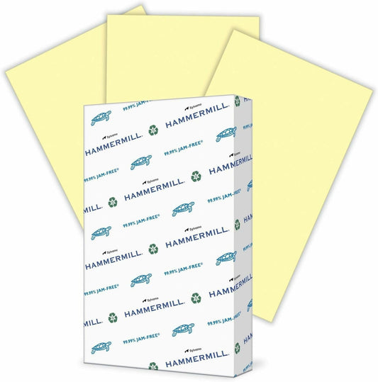 Hammermill 20lb Legal Paper, Single Ream Canary