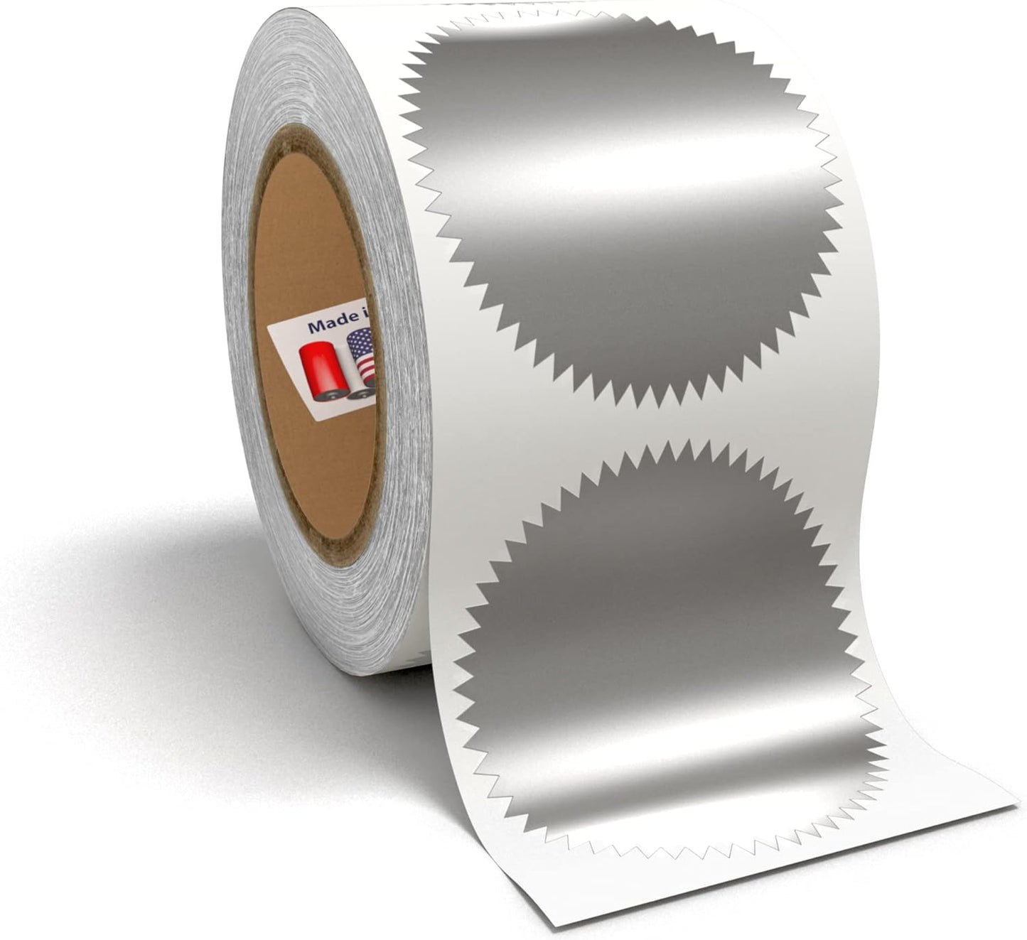 Metallic 2” Starburst Edge Sealing Stickers