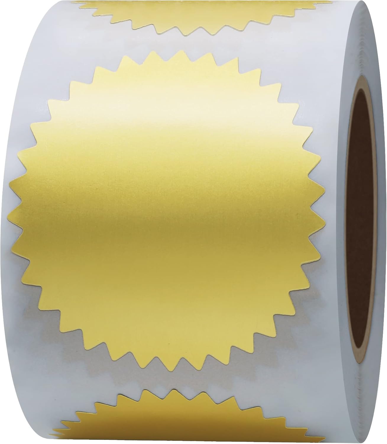 Metallic 2” Starburst Edge Sealing Stickers