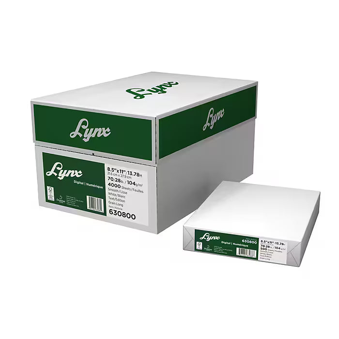 Lynx 8.5" x 11" 28lb White Paper Ream