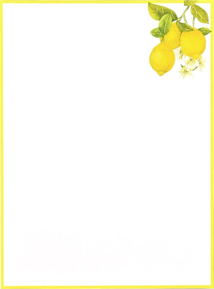 Amalfi Lemons Boxed Stationery