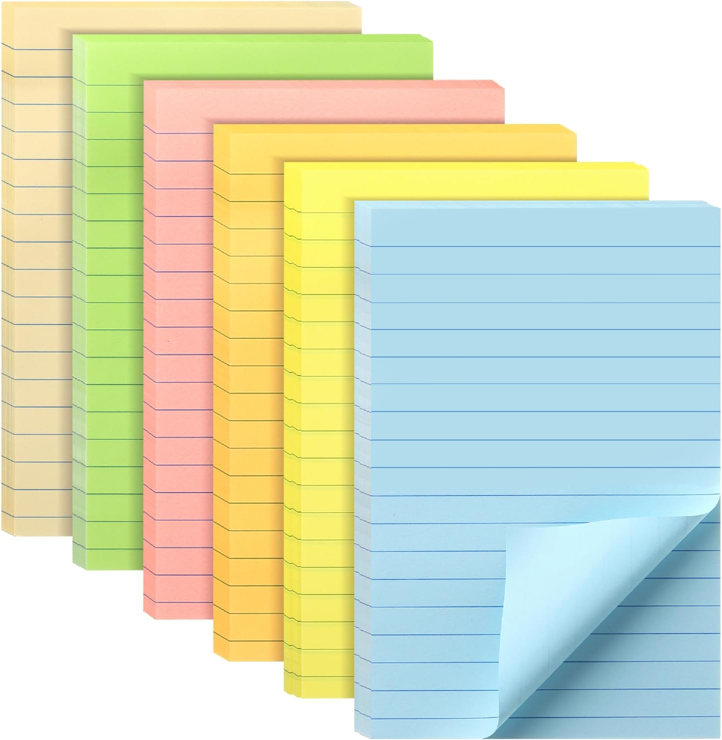 Mr. Pen Lined Sticky Notes, 4" x 6" Singles