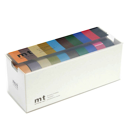 MT Washi Masking Tapes Set of 10, Cool Colors