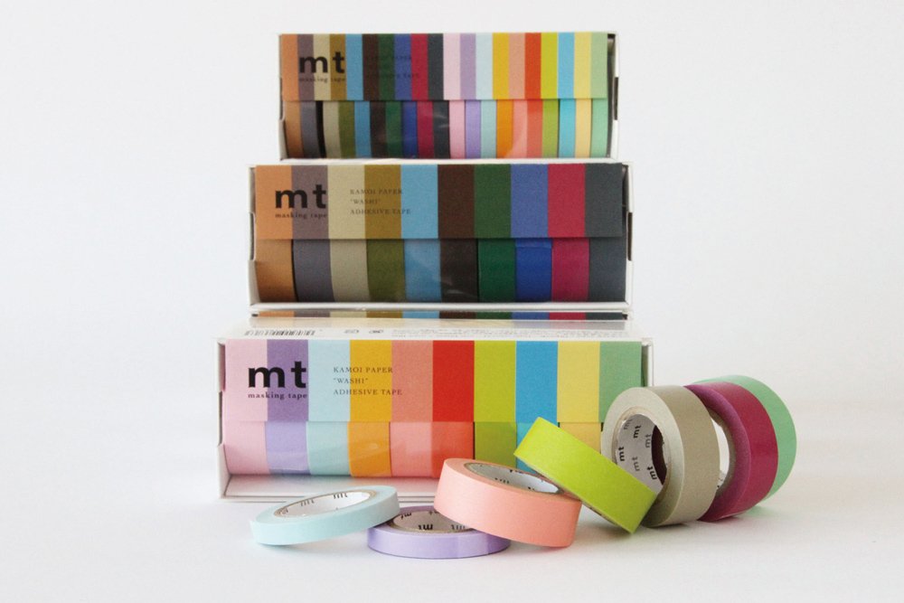 MT Washi Masking Tapes Set of 10, Cool Colors