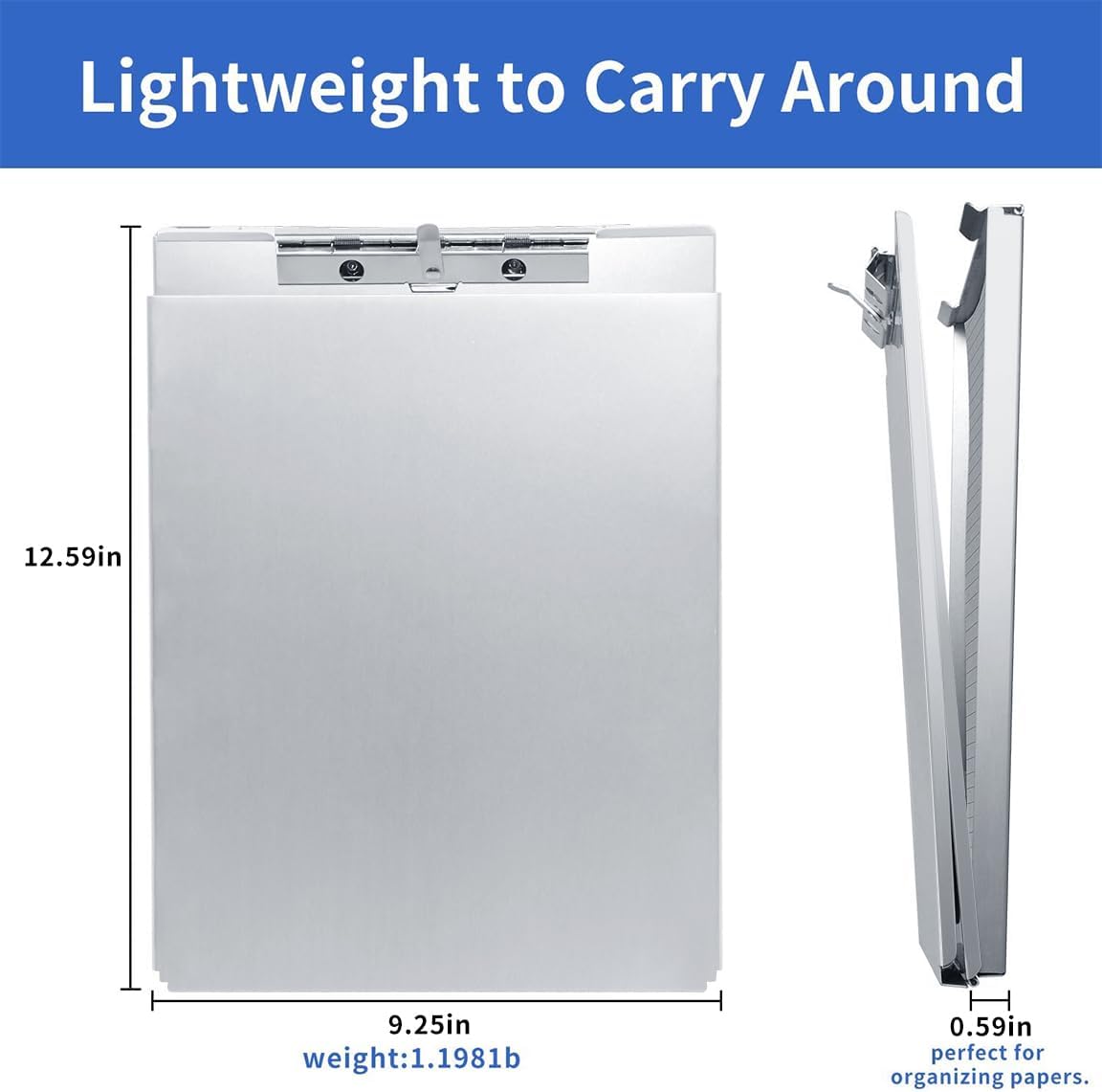 Aluminum Clipboard with Storage