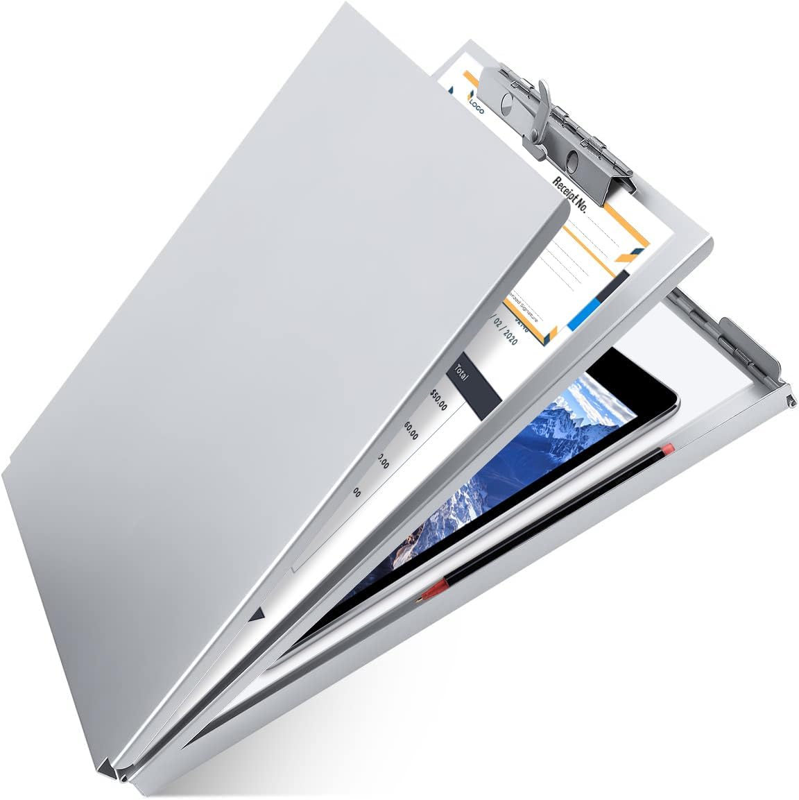Aluminum Clipboard with Storage