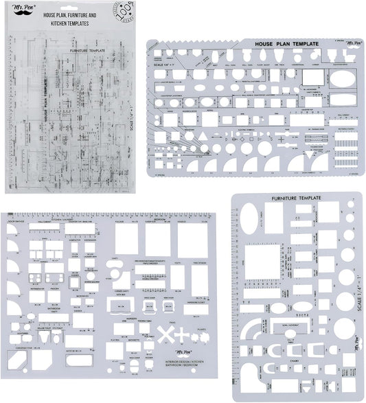 Mr. Pen House Plan, Furniture & Kitchen Templates