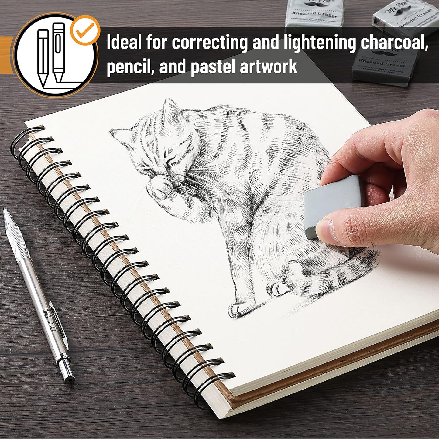 Mr. Pen Kneaded Eraser, Gray