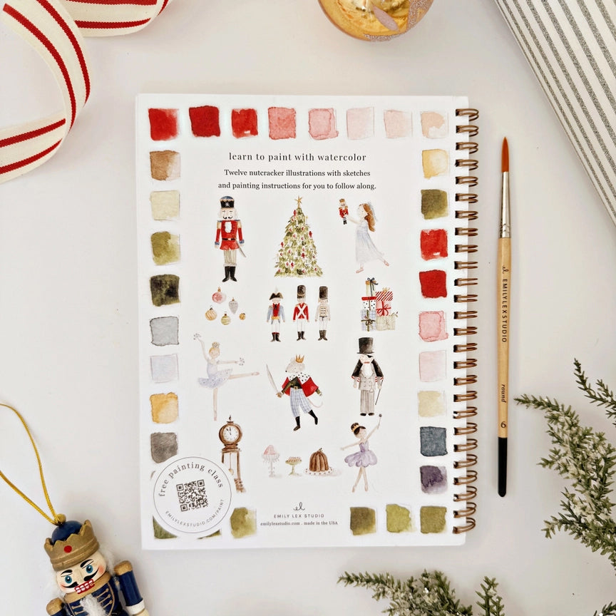 Emily Lex Nutcracker Watercolor Workbook