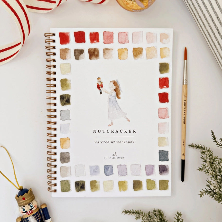Emily Lex Nutcracker Watercolor Workbook