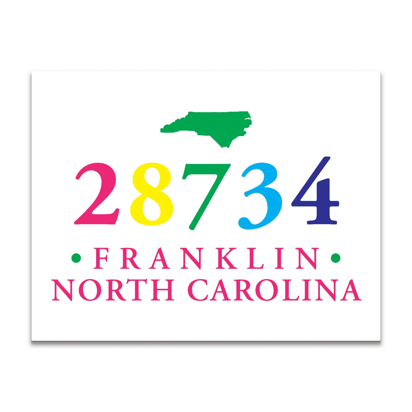 Zip Code Collection Boxed Note Card – 28734 Franklin, North Carolina
