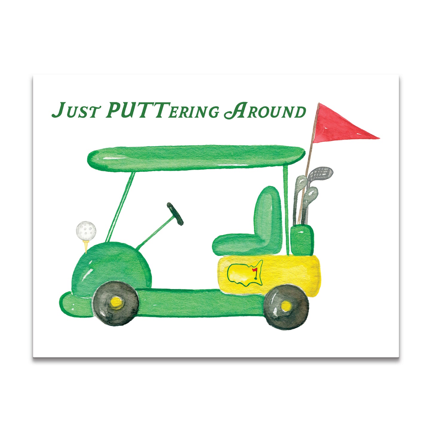 Just Puttering Around Note Card