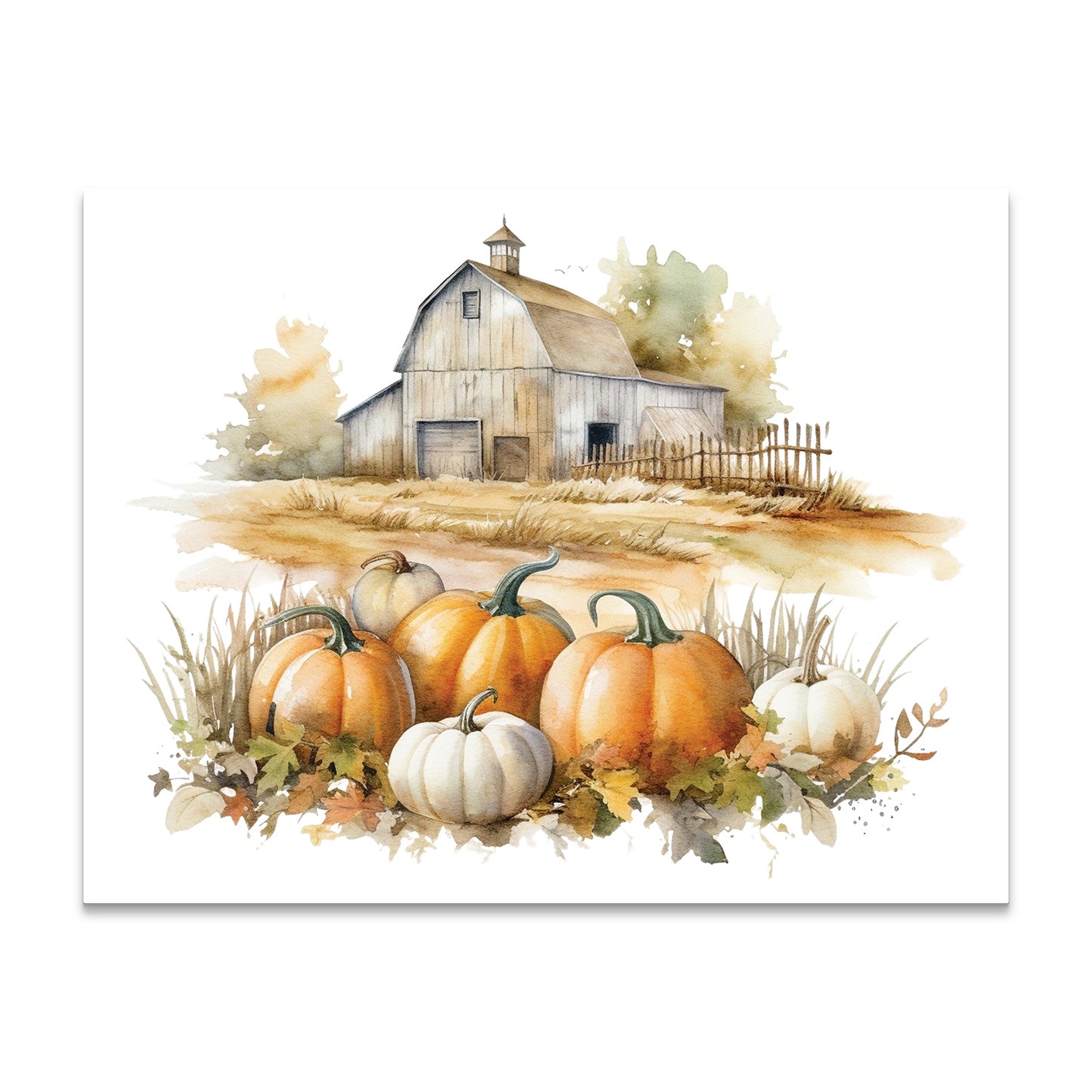 Autumn Country Barn Note Cards a2 Boxed Stationery