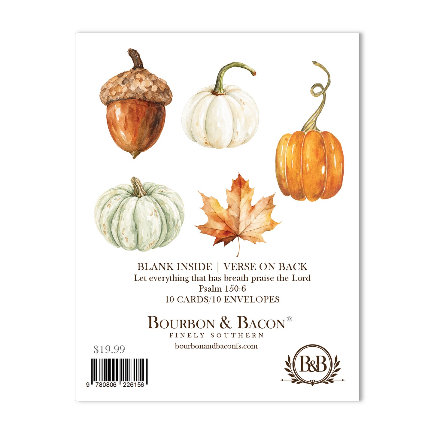 Autumn Cozy Note Card Set of 10 a2 Stationery