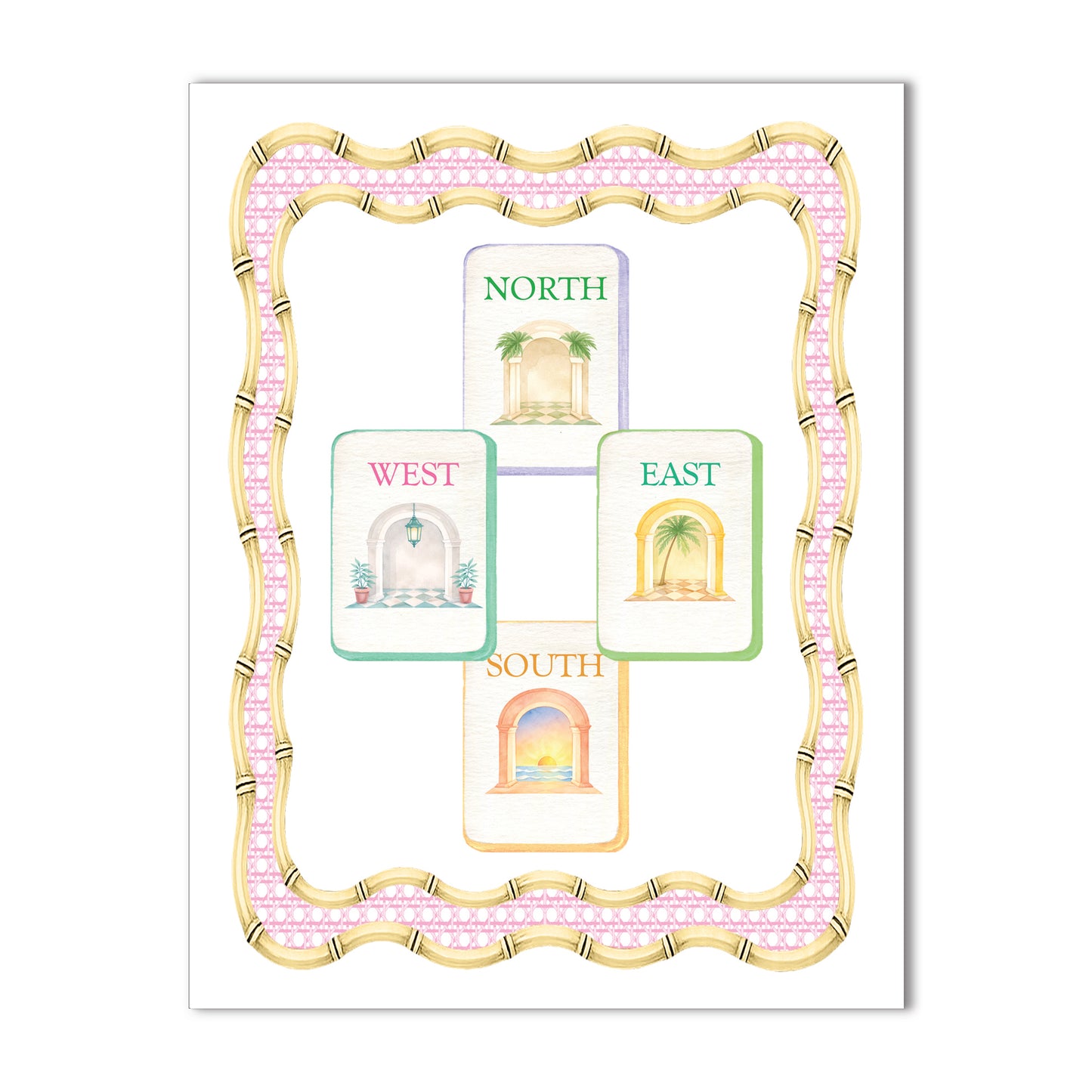 Southern Charm Mahjong Note Card Collection