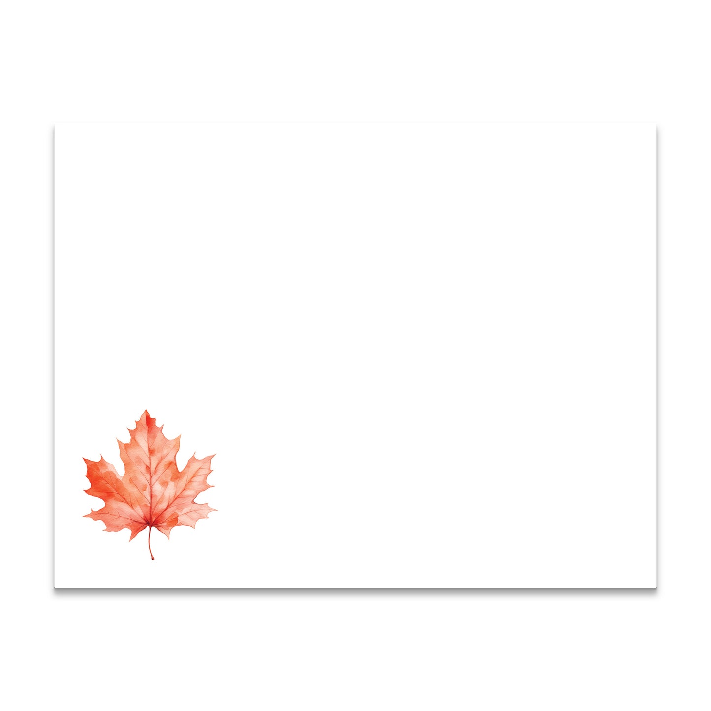 Maple Leaf Correspondence Cards Collection - Flat Stationery Note Cards