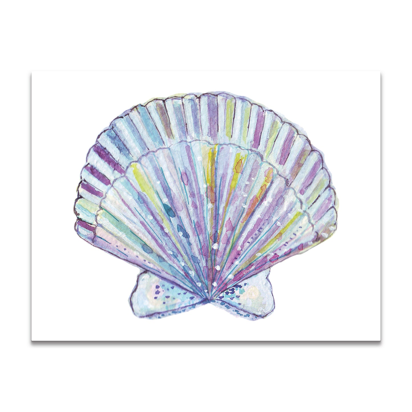 Seaside Collection - a2 Blank Watercolor Boxed Note Card Stationery Set