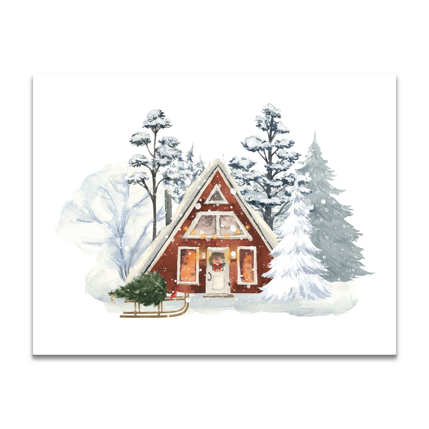 Christmas Cottage Collection Cottage No. 3 Note Cards