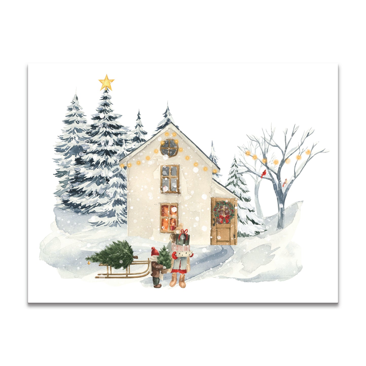 Christmas Cottage Collection Cottage No. 4 Note Cards