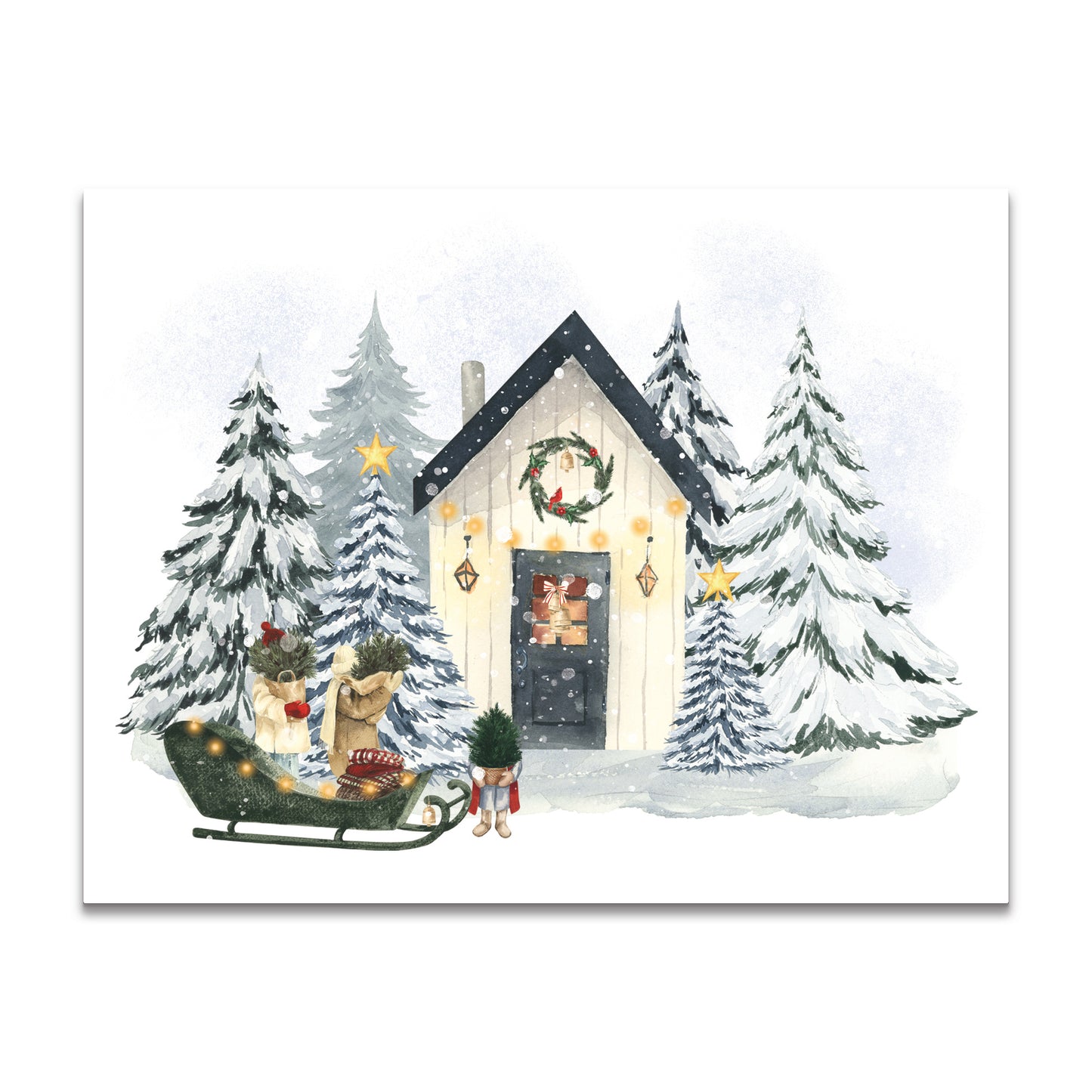 Christmas Cottage Collection Cottage No. 1 Note Cards