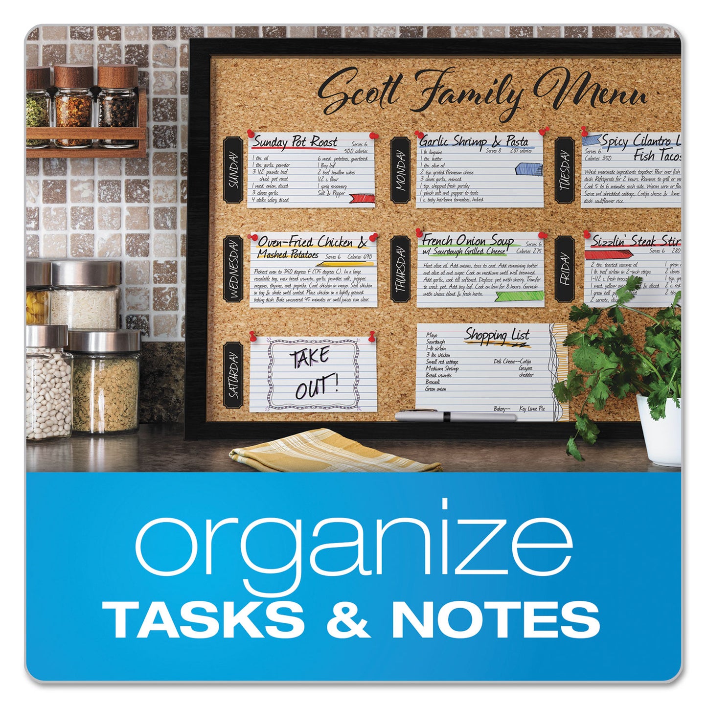 Oxford Index 3 x 5 Cards, Ruled White, Pack of 100