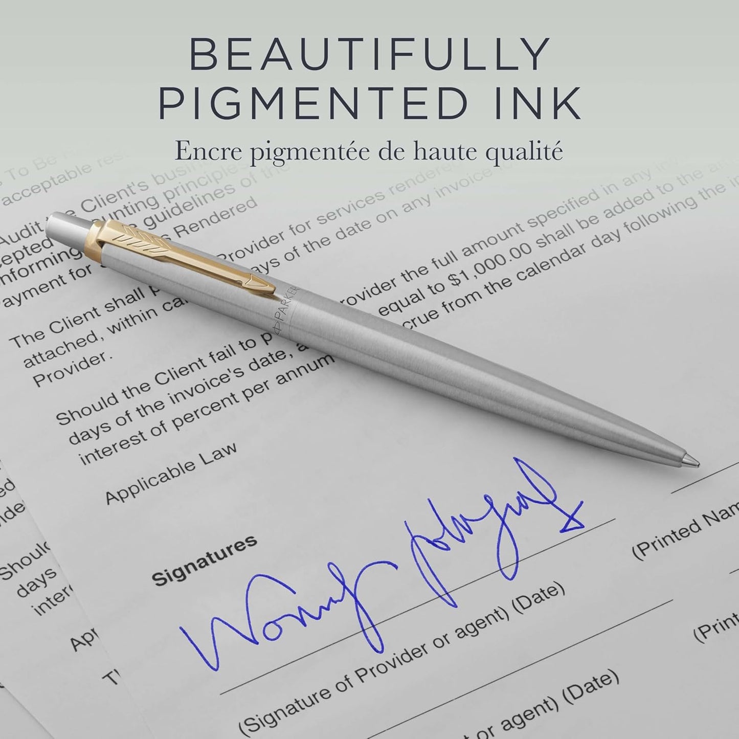 Parker Ballpoint Pen Refills, Medium Point, Blue QUINKflow Ink