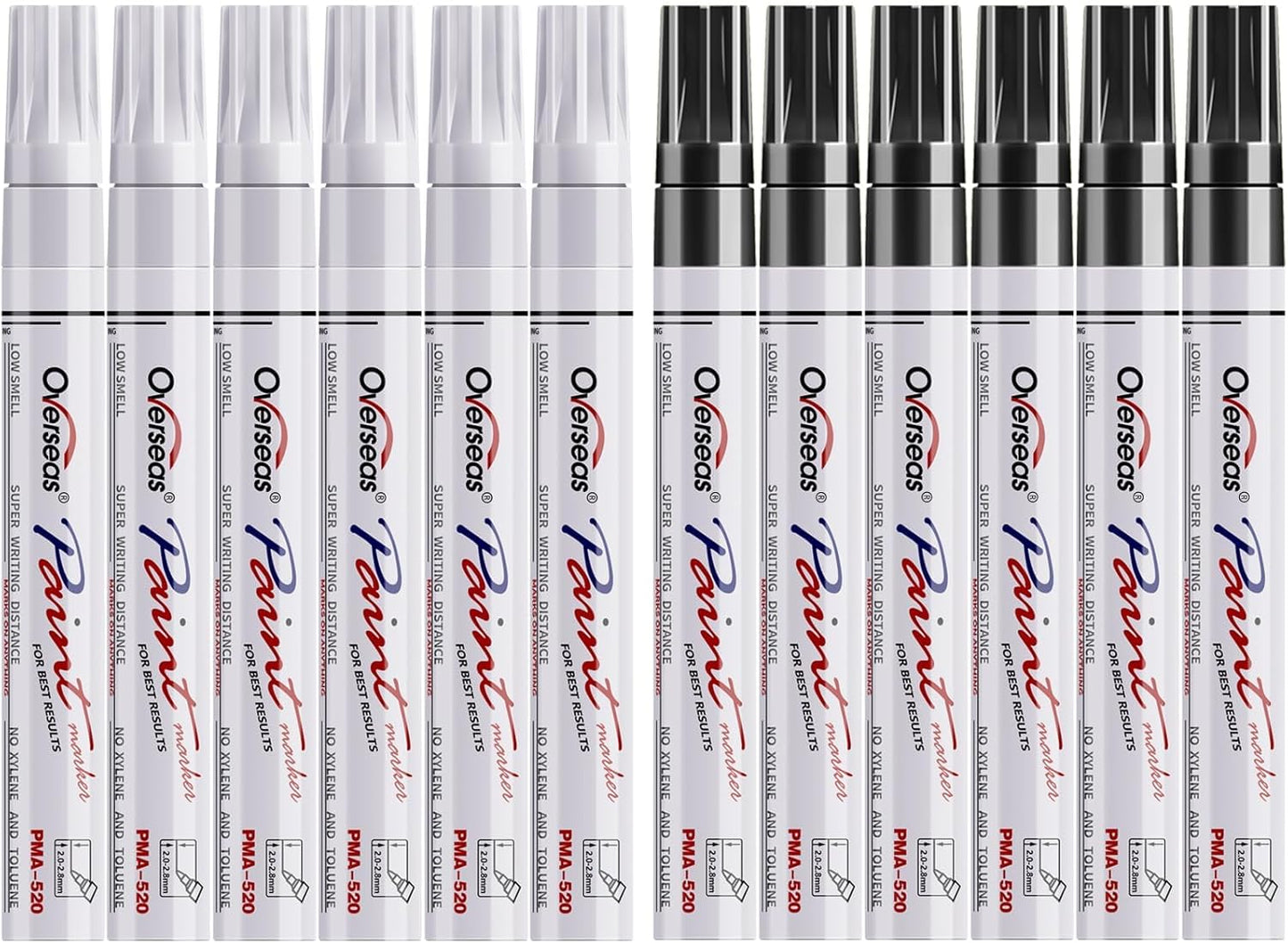 Overseas White or Black Paint Pens