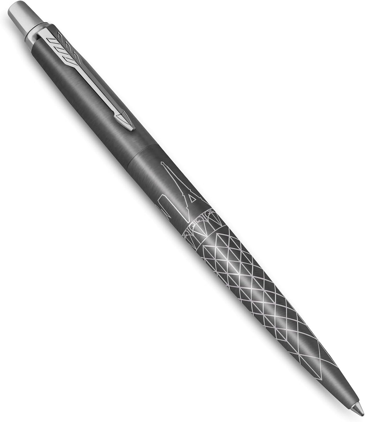 Parker Jotter Ballpoint Pen | Special Edition | Paris Grey with Chrome Trim | Medium Point | Blue Ink | Gift Box (Copy)