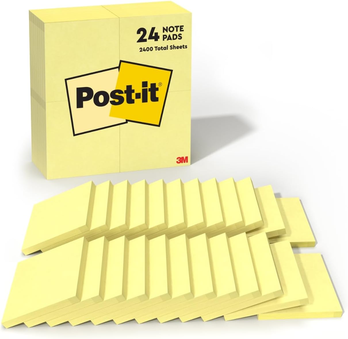 Post-it® Notes Original Yellow Notepads Singles