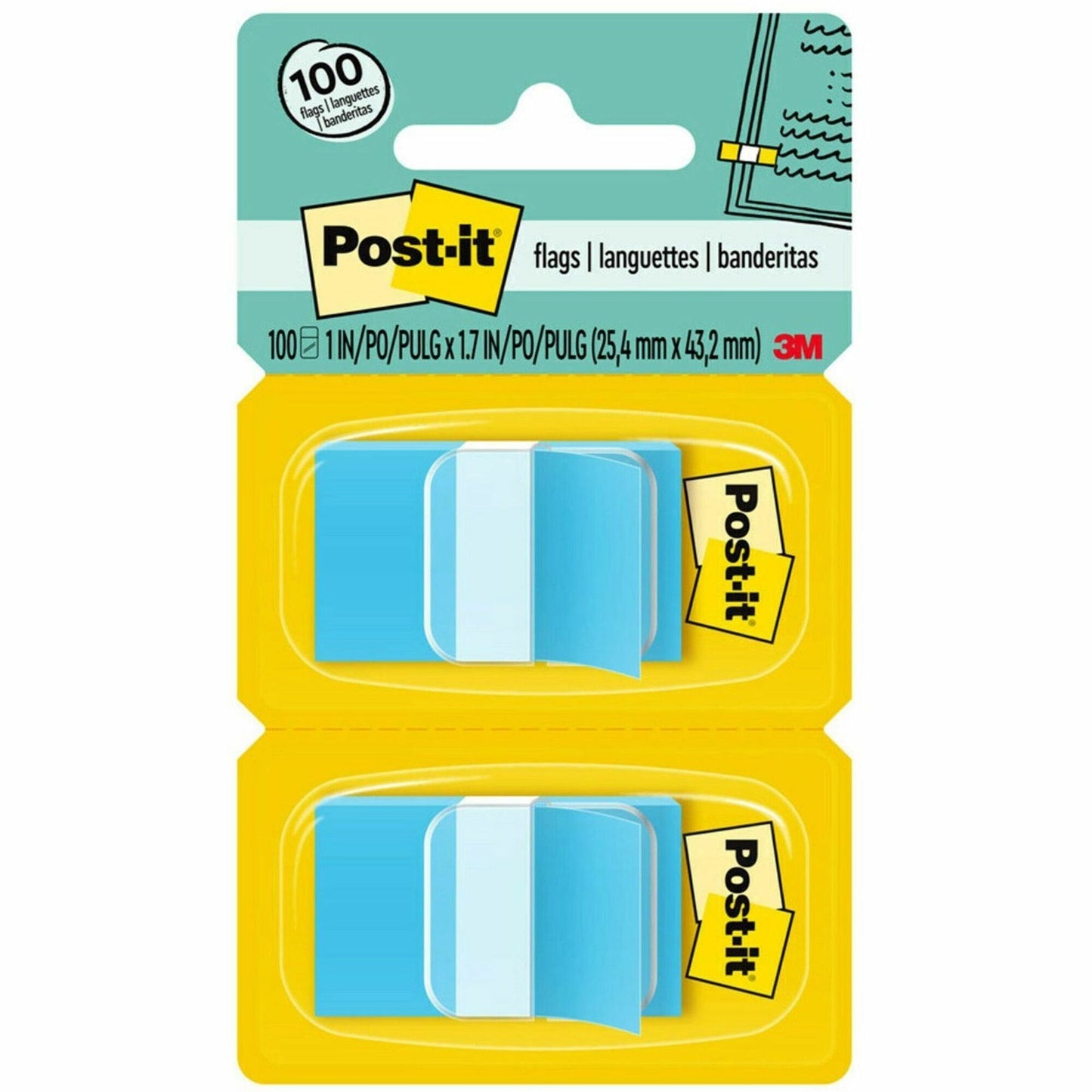 Post-it® Flags, Blue