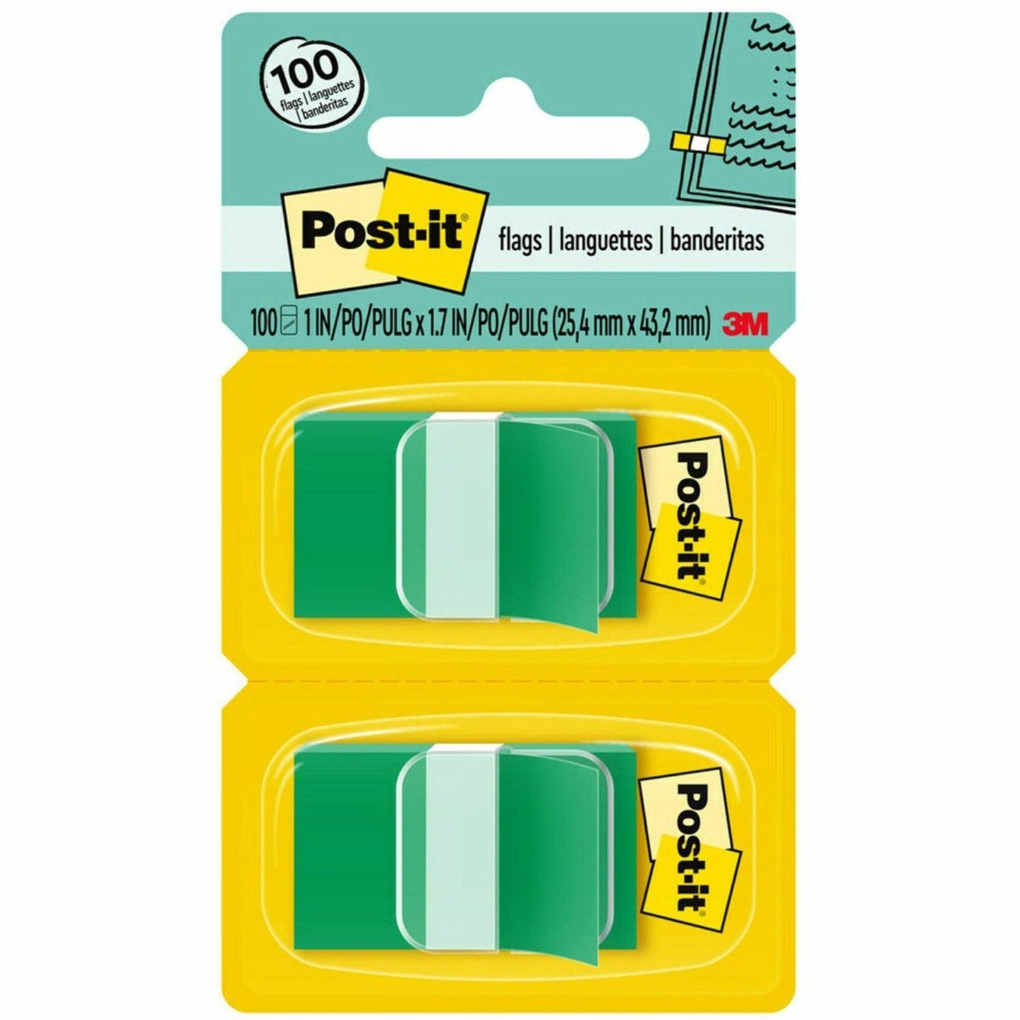 Post-it® Flags, Light Green