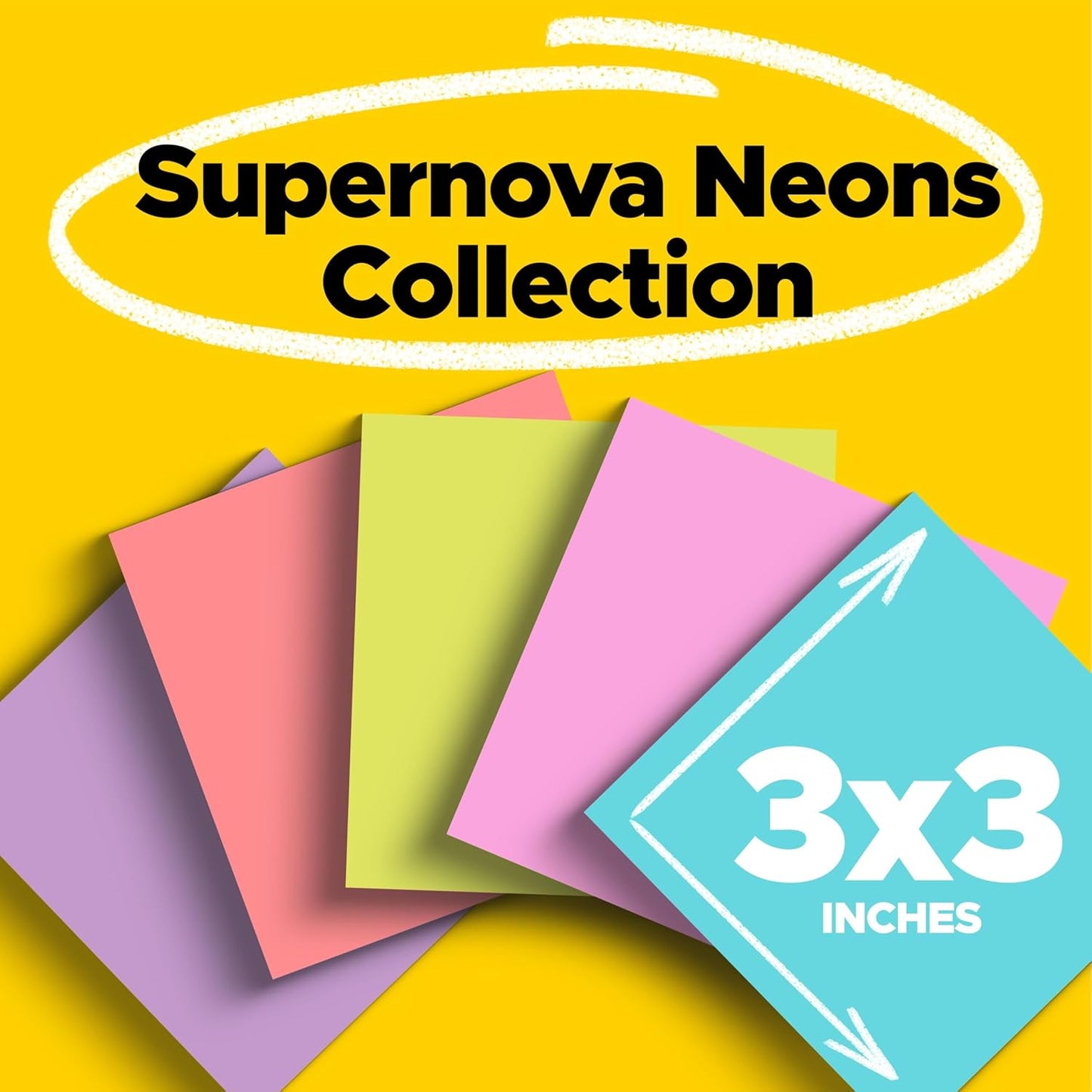 Post-it® Notes - Supernova Neons Color Singles